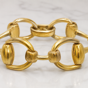 Gucci 18ct Yellow Gold Horsebit Bracelet