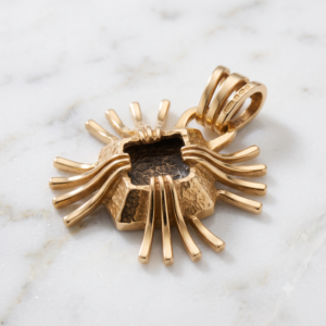 Late Modernist 18ct Gold Statement Pendant